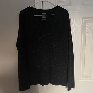 Men’s Arizona Black Long Sleeve V-neck Shirt